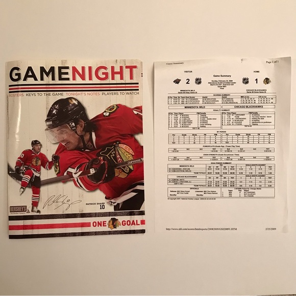 Chicago Blackhawks Official Game Program Magazine Bob Probert Heritage Night - Picture 4 of 16